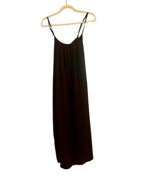 Sol Angeles Black Maxi Slip Dress